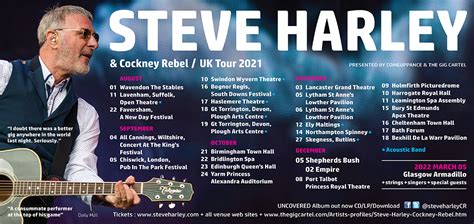 steve harley tour dates